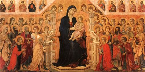 The Maesta Altarpiece: A Masterful Symphony of Gold and Azure Majesty!